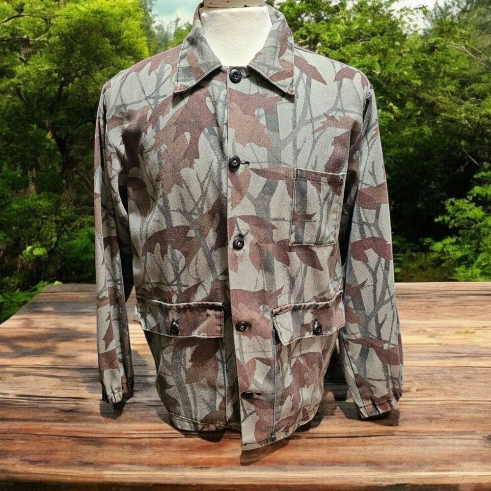 Vintage 80's Ranger Mirage Camo Button Jacket Mens Medium Worn USA Made